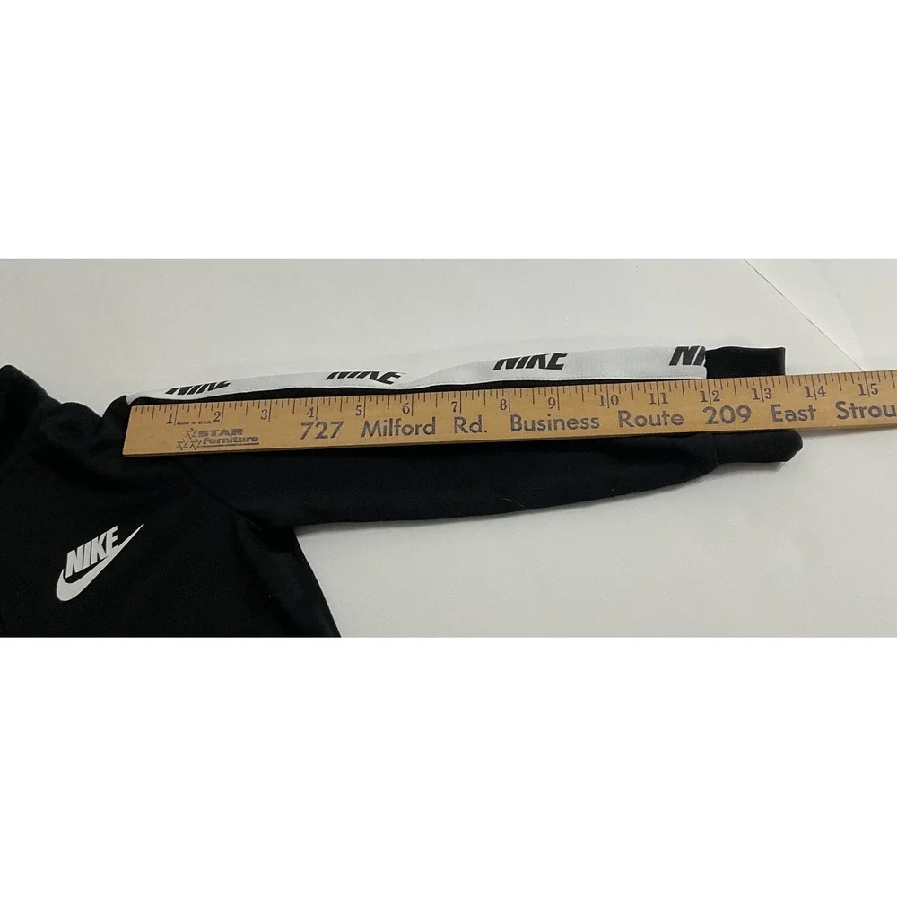Nike Track Jacket‎ Toddler Boys 2T Black Logo Taping Full Zip Sportswear